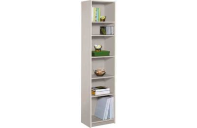 HOME Maine Half Width Tall Extra Deep Bookcase - Putty